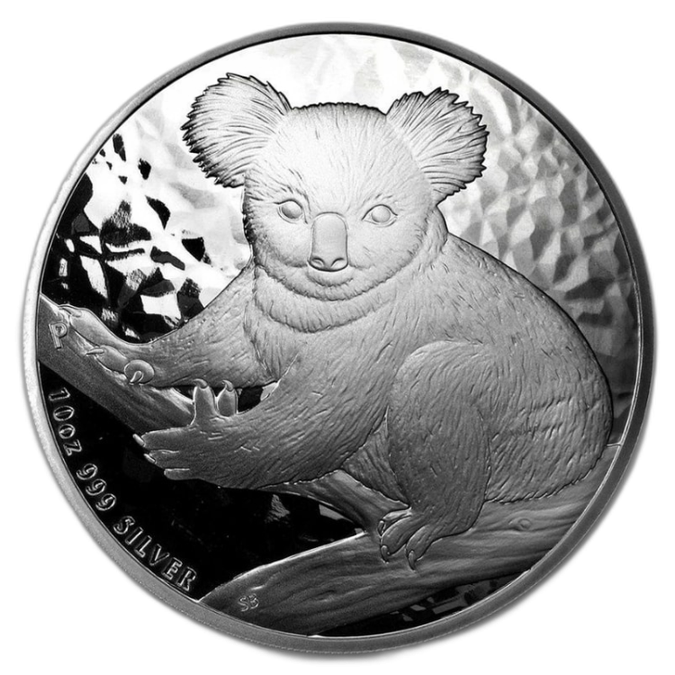 10 troy ounce zilver Koala munt 2009 voorkant