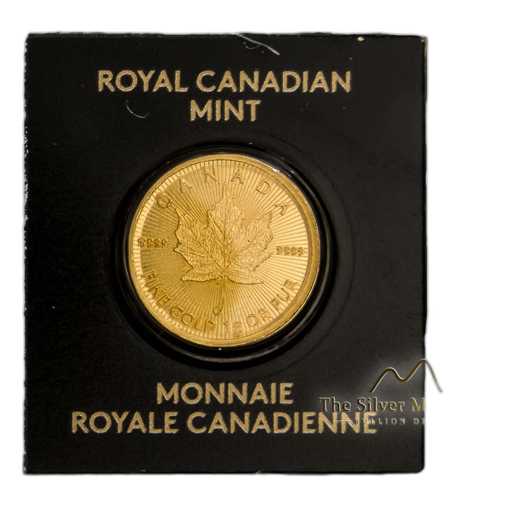 1 Gram gouden Maple Leaf 2019 in Assay Card voorkant