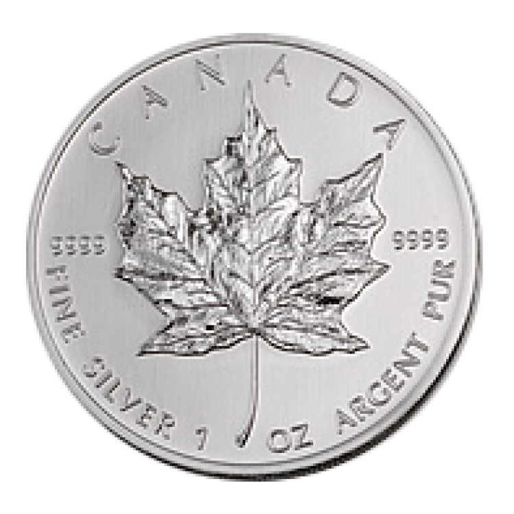 1 troy ounce zilver Maple Leaf munt 2015 voorkant