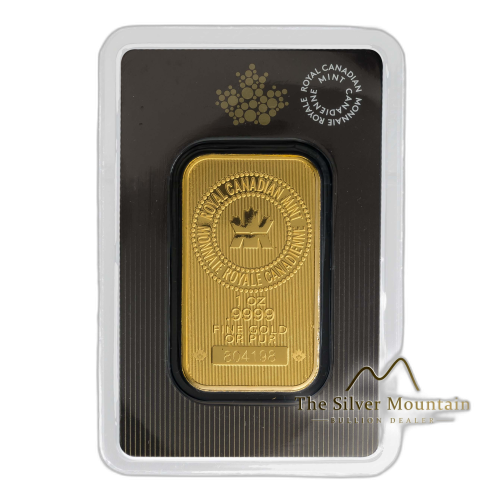 1 troy ounce gold bar The Royal Canadian Mint front