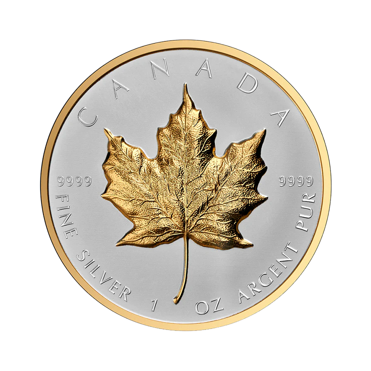 1 troy ounce silver Maple Leaf 2023 proof front