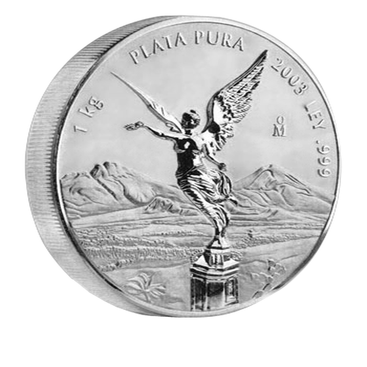 1 kilo Mexican Libertad zilver munt 2011 voorkant