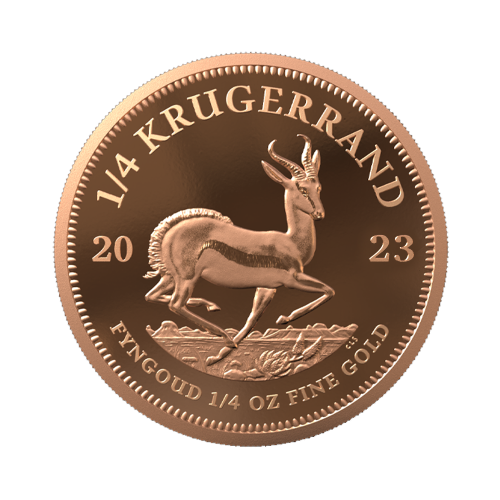 1/4 troy ounce gold coin Krugerand 2023 proof front