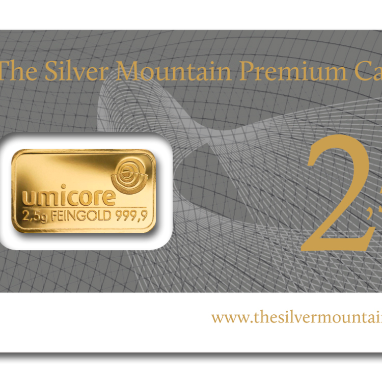 The Silver Mountain Premium Card 2,5 gram front