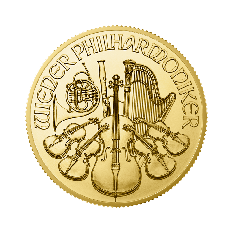 1/2 Troy ounce gouden munt Philharmoniker 2024 voorkant