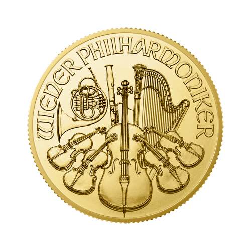 1/2 Troy ounce gouden munt Philharmoniker 2024 voorkant