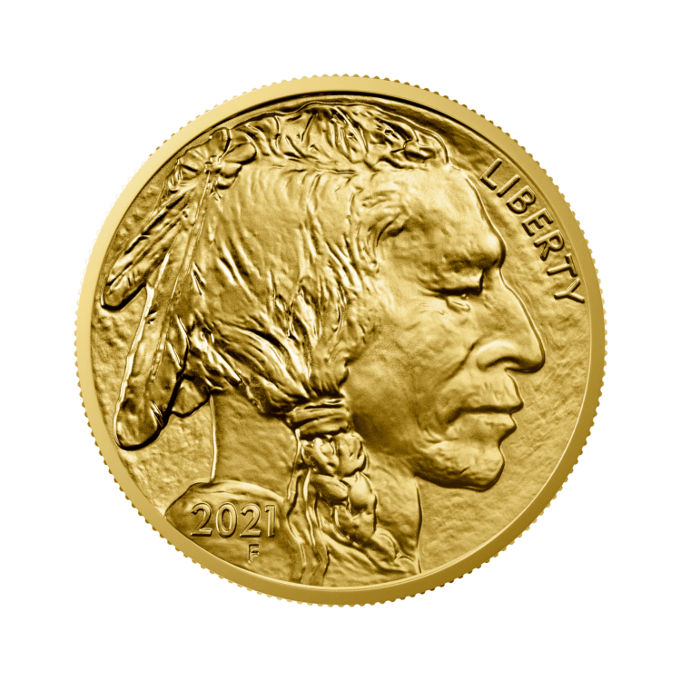 1 troy ounce gouden American Buffalo munt 2024 voorkant
