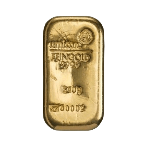 500 gram Umicore gold bar