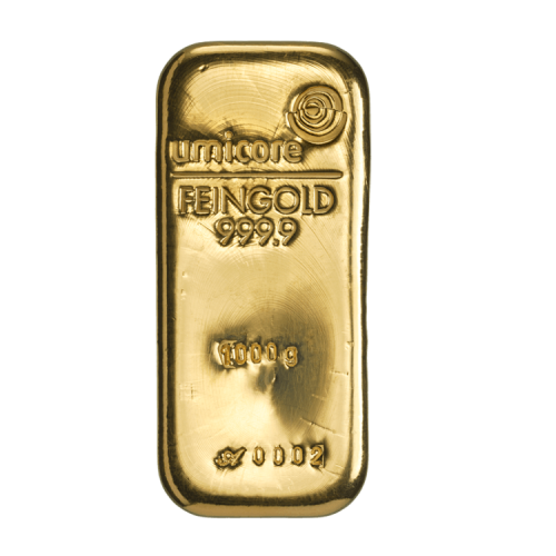 1 Kilo gold bar Umicore front