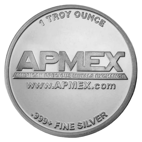 1 troy ounce silver APMEX coin front