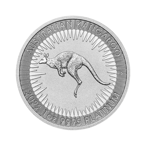 1 troy ounce platinum Kangaroo coin 2022 front