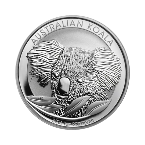 1 troy ounce zilveren munt Koala 2014 front
