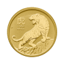 1/2 Troy ounce gouden munt Lunar 2022 voorkant