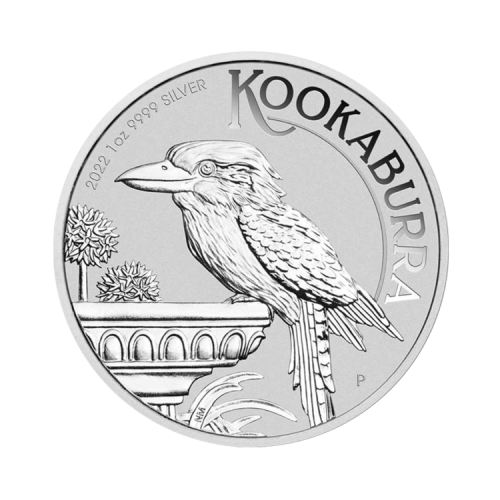 Kookaburra 2022 zilveren munt 1 troy ounce voorkant