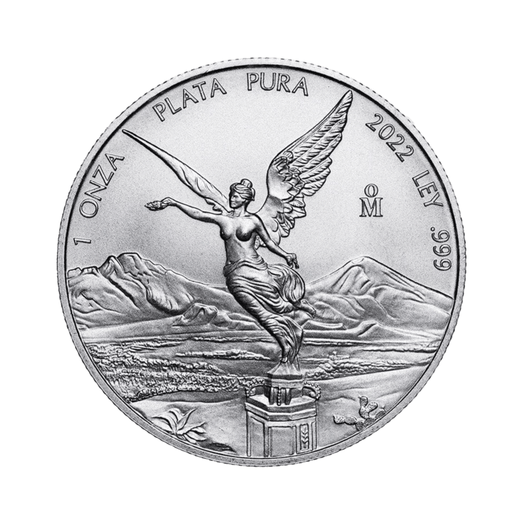 1 troy ounce silver coin Mexican Libertad 2022 front