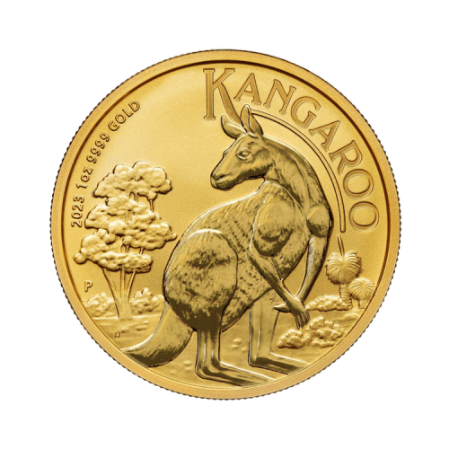 1 troy ounce gouden Kangaroo 2023 voorkant