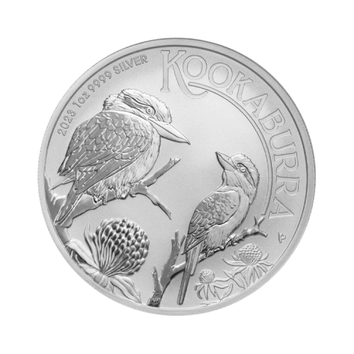 1 troy ounce silver coin Kookaburra 2023 front