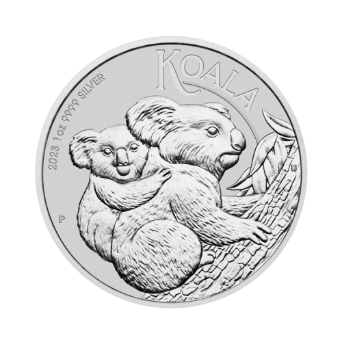 1 troy ounce zilveren munt Koala 2023 voorkant