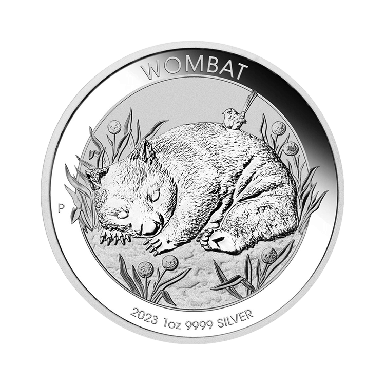 1 troy ounce silver Australian Wombat coin 2023 front