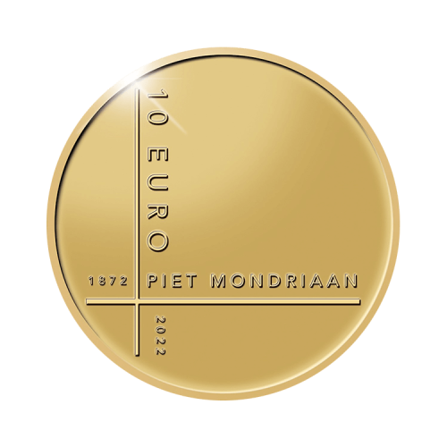 Golden Tenner Piet Mondriaan 2022 front