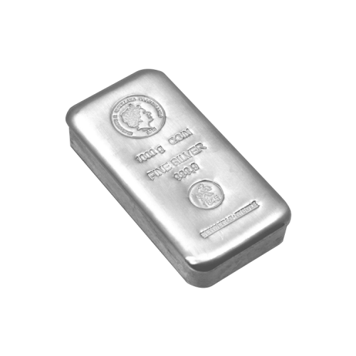 Cook Islands 1 kilo silver bar coin front