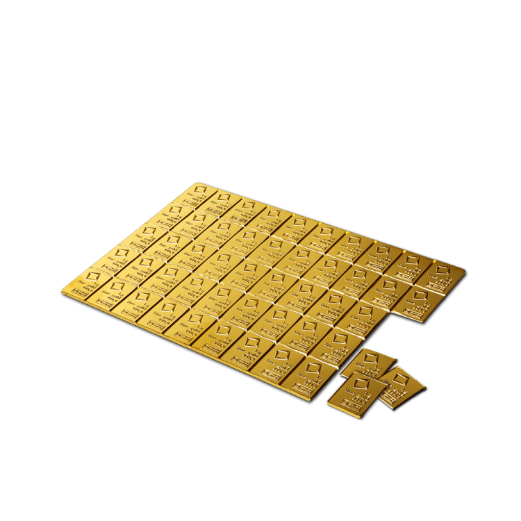 50 grams gold CombiBar angle 2