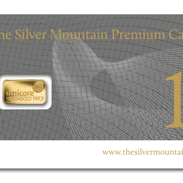 The Silver Mountain Premium Card 1 gram achterkant