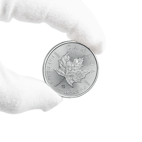 1 troy ounce silver Maple Leaf coin 2024