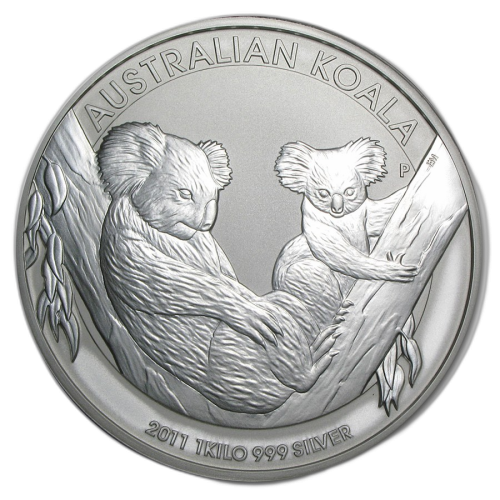 1 Kilogram silver Koala coin 2011 front