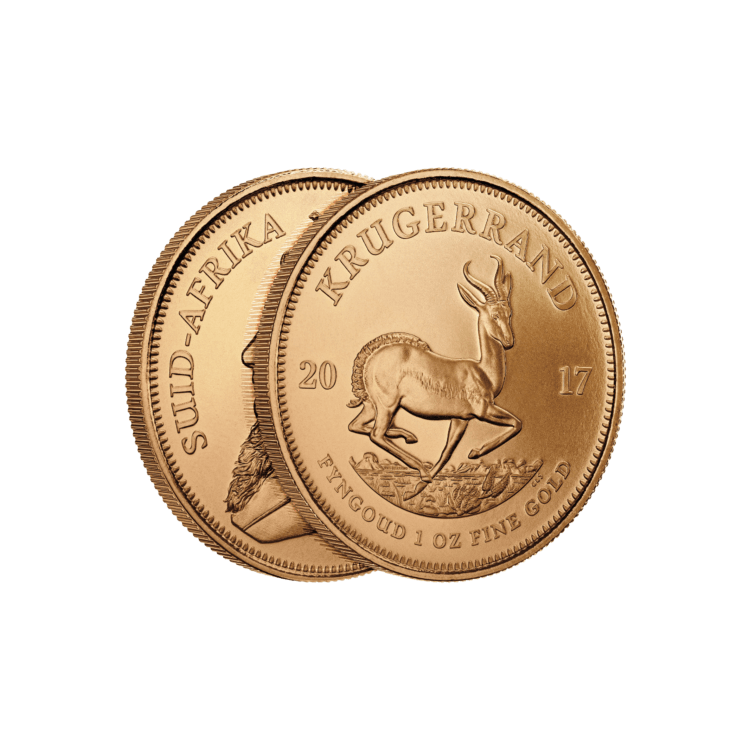 1 troy ounce gouden Krugerrand munt 2024 perspectief 2