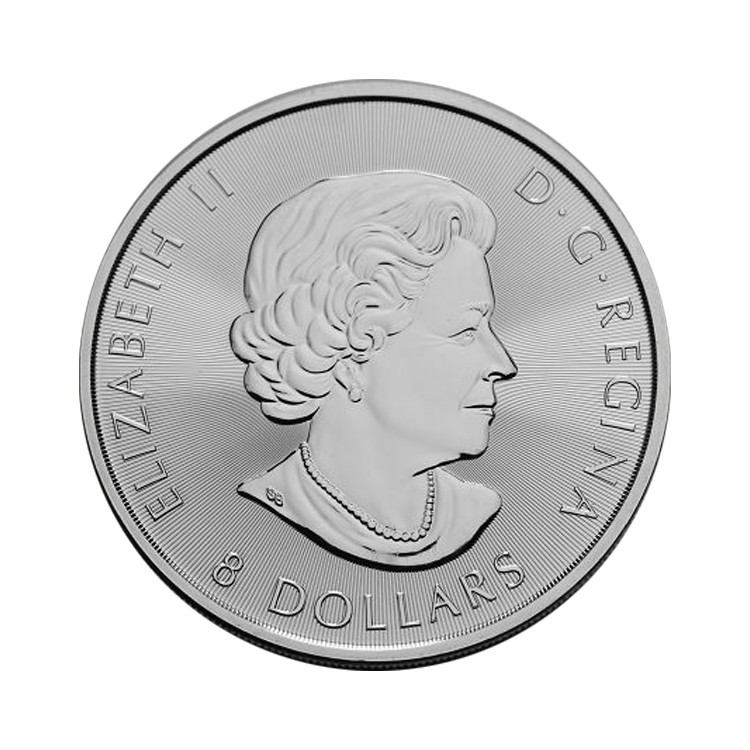 1.5 Troy ounce zilveren Multi Maple Leaf munt 2016 achterkant