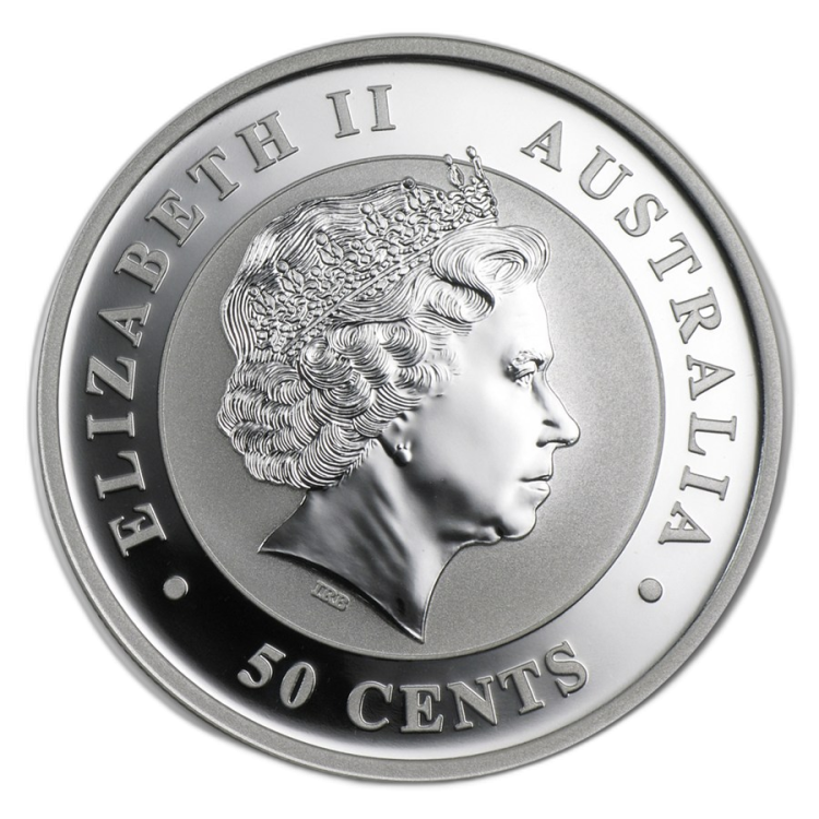 1/2 troy ounce zilver Koala munt 2011 achterkant