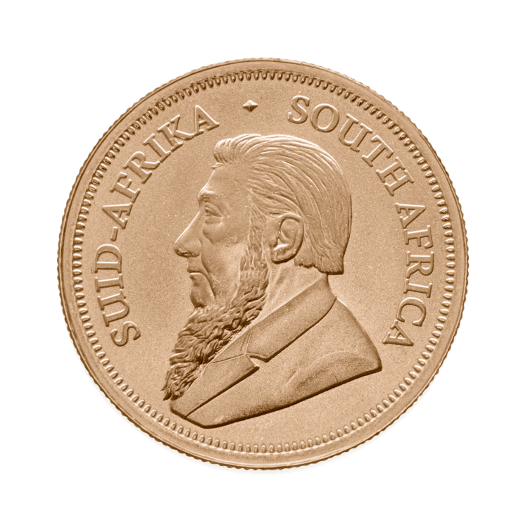1/4 Troy ounce gold Krugerrand coin 2024 back