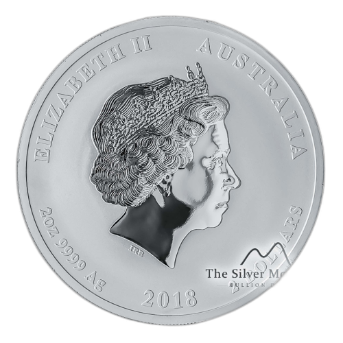 10 Troy ounce zilveren Lunar munt 2018 - het jaar van de hond voorkant