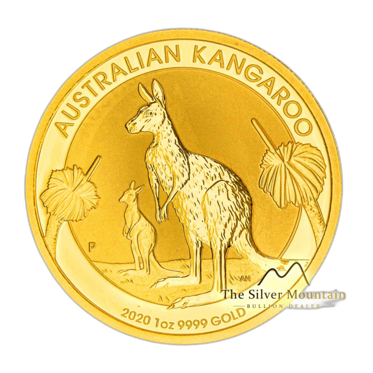 1/10 Troy ounce gouden munt Kangaroo 2020 perspectief 2