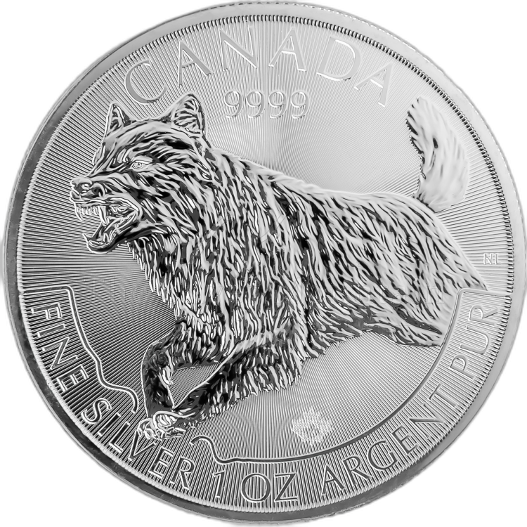 1 Troy ounce zilveren munt Wolf 2018 - Predator serie perspectief 2