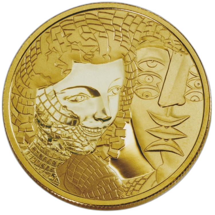 Gouden munt 200 Dollar Canada 2004 - Alfred Pellan achterkant