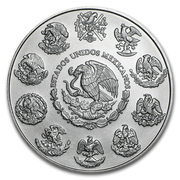 1 Troy ounce zilveren munt Mexican Libertad 2019 perspectief 1