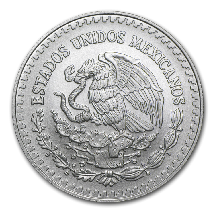 1/2 Troy ounce zilveren munt Mexican Libertad 2019 achterkant