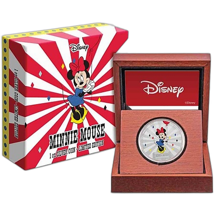 1 Troy ounce zilveren munt Disney - Carnival Minnie Mouse 2019 achterkant
