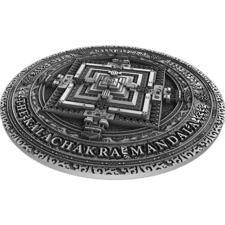2 Troy ounce Ancient Calendars - The Kalachakra Mandala 2019 perspectief 1
