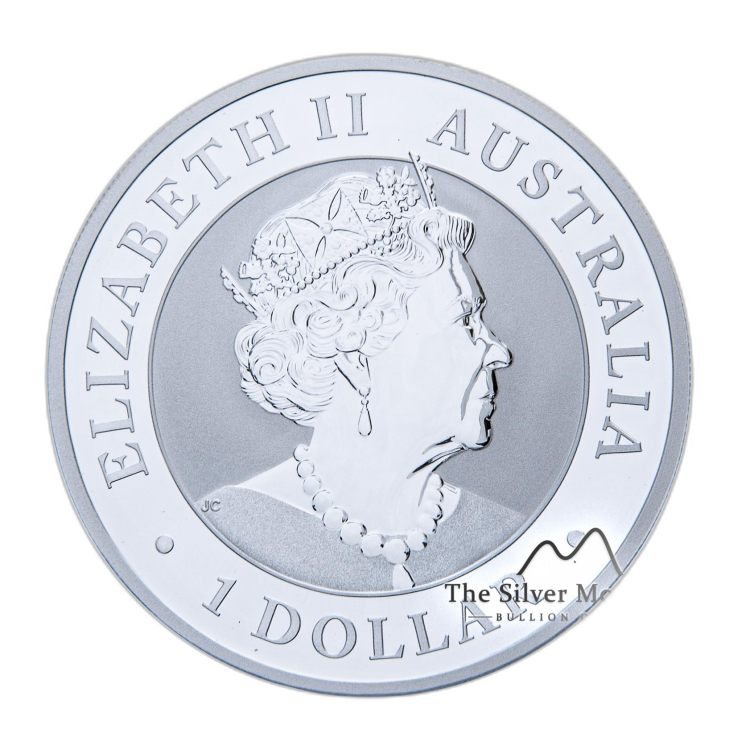 1 troy ounce zilveren munt Australische Brumby 2020 perspectief 1