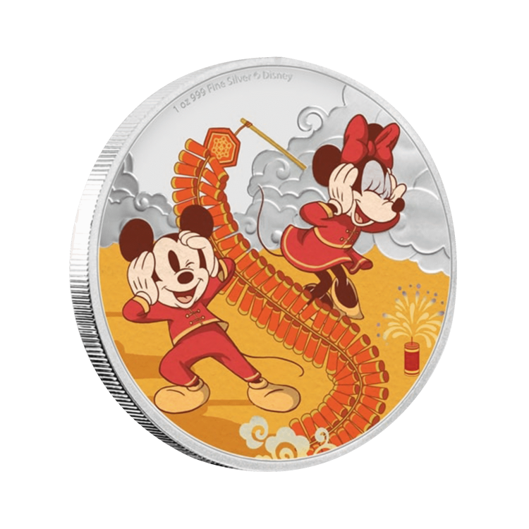 1 Troy ounce zilveren munt Disney Lunar jaar van de muis - welvaart 2020 perspectief 2