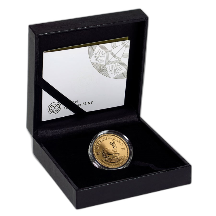 1/2 Troy ounce gouden munt Krugerrand Proof achterkant