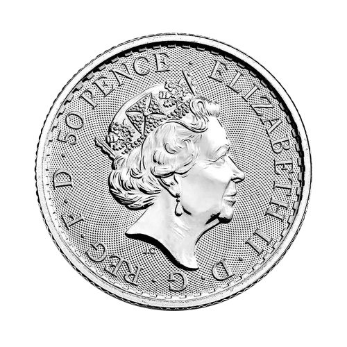 1/4 Troy ounce zilveren munt Britannia 2021 voorkant