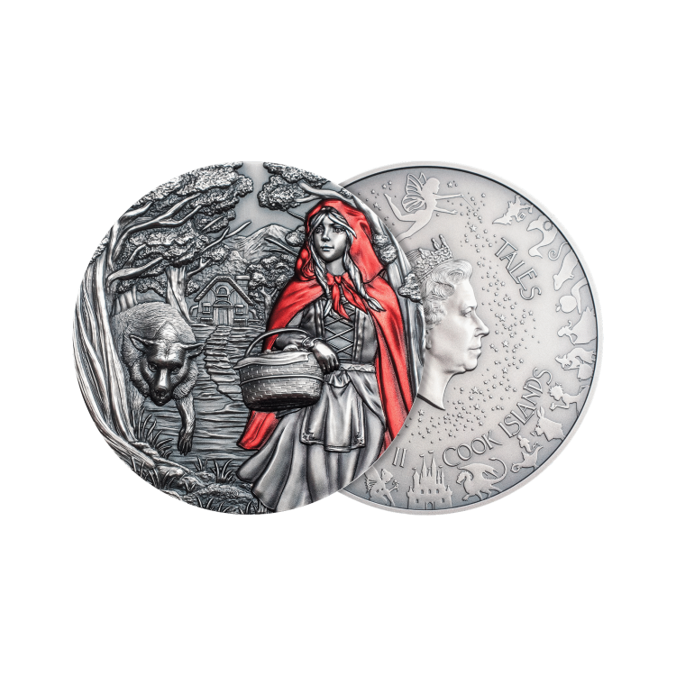 3 Troy ouce zilveren Roodkapje munt 2019 perspectief 4
