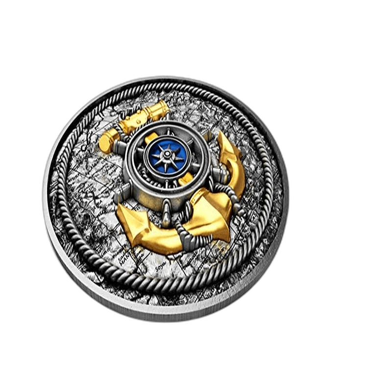 2 Troy ounce zilveren munt Anker 2019 achterkant