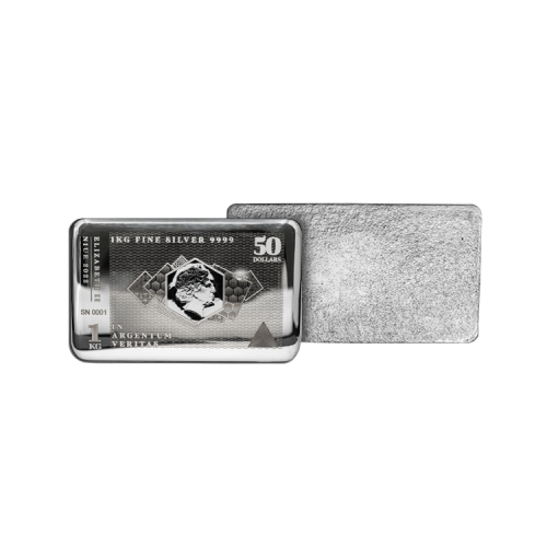 1 kilo silver coin bar silvernote 2022 front