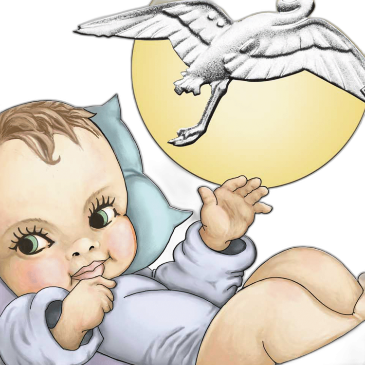 1/2 troy ounce silver Newborn Baby coin 2022 angle 4