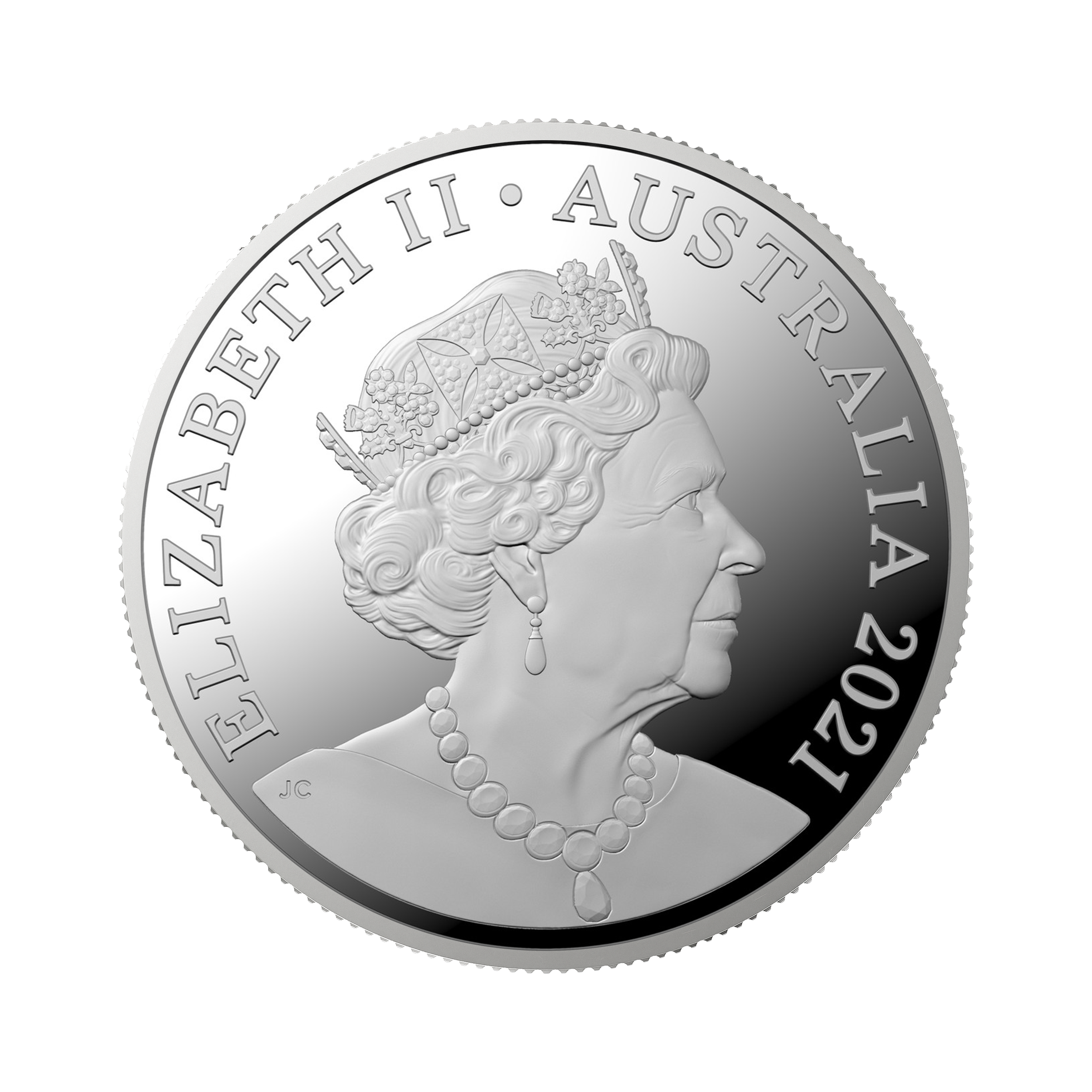 1 troy ounce zilveren munt RAM kangaroo Outback Majesty 2021 achterkant